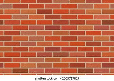 Vector illustration of brick wall. Seamless composition.