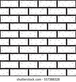 Vector illustration of a brick wall. Seamless texture.