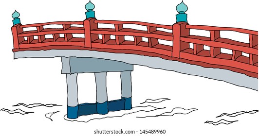Ilustración vectorial de un puente
