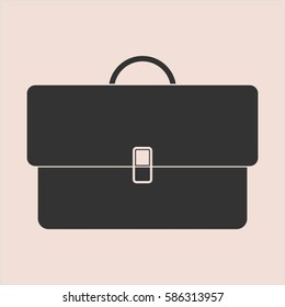vector illustration of  Briefcase icon in black
