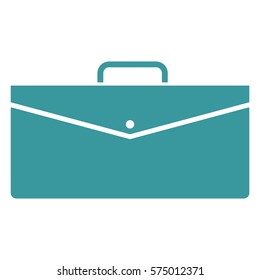 Ilustración vectorial del icono de la maleta en azul
