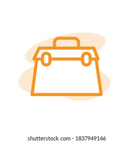 Vector illustration of briefcase icon design template
