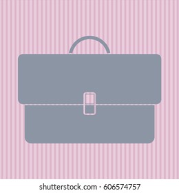 Vector Illustration of Briefcase icon or symbol

