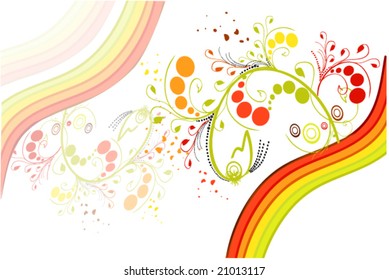 vector illustration of bright abstraction
