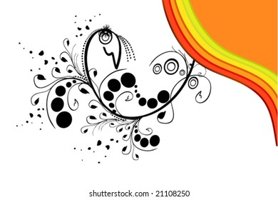 vector illustration of bright abstraction