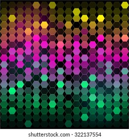 Vector illustration of Bright background. Mosaic.