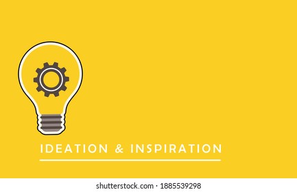 Vector Illustration Of Bright Bulb For A Great Ideation Concept, Inspiration And Creative Thinking ..