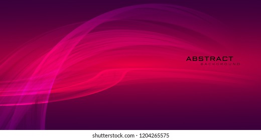 Vector illustration of bright color abstract pattern background with waves, gradient texture for minimal dynamic cover design. 