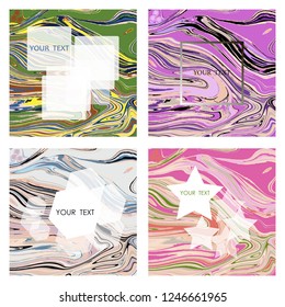 Vector illustration of bright color abstract pattern background with line gradient texture for minimal dynamic cover design. Poster, flyer, templat, magazine, web