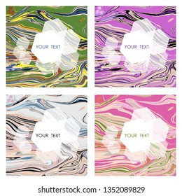 Vector illustration of bright color abstract pattern background with line gradient texture for minimal dynamic cover design. Poster, flyer, templat, magazine, web