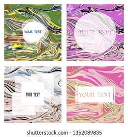 Vector illustration of bright color abstract pattern background with line gradient texture for minimal dynamic cover design. Poster, flyer, templat, magazine, web
