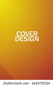 Vector illustration of bright color abstract pattern background with line gradient texture for minimal dynamic cover design.