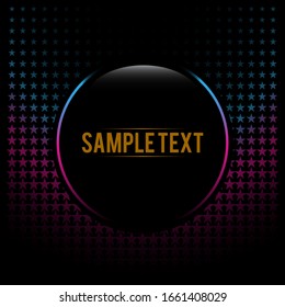 Vector illustration of bright color abstract star background with line gradient texture for minimal dynamic cover design. Blue, pink, placard poster template