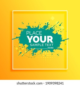 Ilustración vectorial de fondo abstracto de color brillante con acuarela y textura triangular para una cubierta dinámica mínima, tarjeta, afiche, plantillas, volante. en amarillo, blanco verde