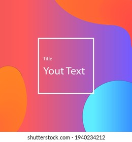 Vector illustration of bright color abstract pattern background with line gradient texture for minimal dynamic cover design