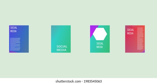 Vector illustration of bright color abstract pattern background with line gradient texture for minimal dynamic cover design