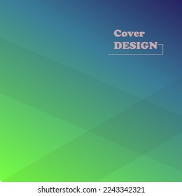 Vector illustration of bright color abstract pattern background with line gradient texture for minimal dynamic cover design. Blue and green placard poster template.