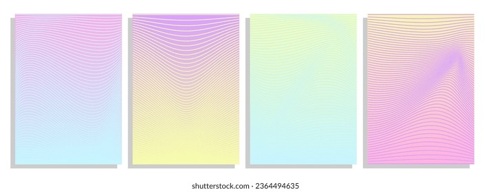 Ilustración vectorial de fondo de patrón abstracto de color brillante con textura de gradiente de línea para un diseño de cubierta dinámica mínimo.  plantilla de afiches de rótulo