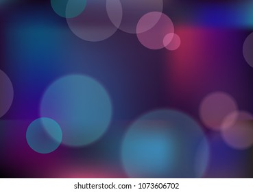 Vector illustration of bright colored blurry abstract background. Colorful pattern gradients with bokeh lights.