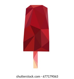 Vector illustration bright ice cream.