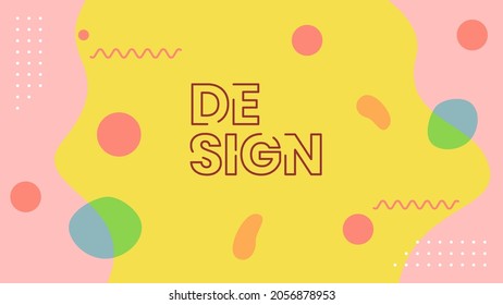 Ilustración vectorial brillantes memphis fondo adecuado para publicación en medios sociales o papel tapiz móvil.