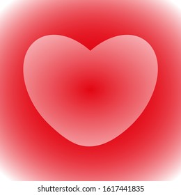 Vector illustration of a bright red heart on a red background, valentine's day vector, decoration element, graphics for greeting cards, for mother's day for women's day.