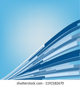 Vector illustration of a bright stripes on a colored background