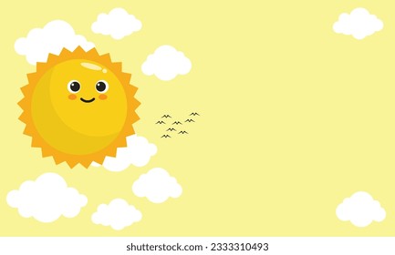Ilustración vectorial de un sol brillante, un icono y un diseño gráfico
