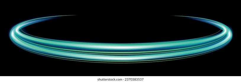 Vector illustration of a bright turquoise spiral