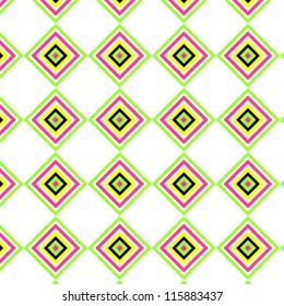 vector illustration of brightly colored geometric pattern, with rhombus shapes