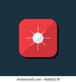 Vector illustration of brightness icon