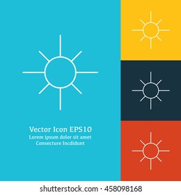 Vector illustration of brightness icon