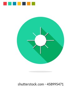 Vector illustration of brightness icon