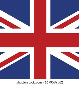 vector illustration of British flag