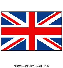 vector illustration of British flag