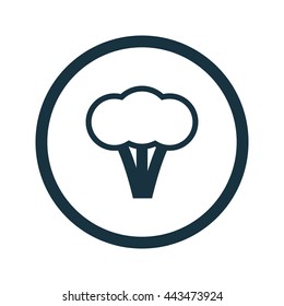 Vector illustration of broccoli icon