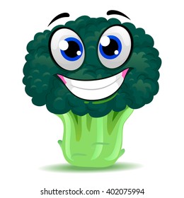 Vector Illustration of Broccoli  Mascot