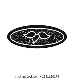 Vector illustration of broccoli and soup sign. Web element of broccoli and cream stock vector illustration.