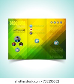 Vector Illustration of Brochure Layout Design Template.