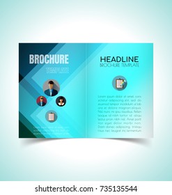 Vector Illustration of Brochure Layout Design Template.