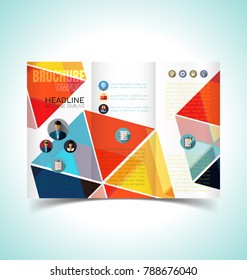 Vector Illustration of Brochure Layout Design Template.