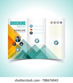 Vector Illustration of Brochure Layout Design Template.