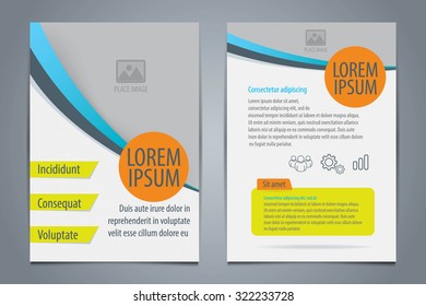Vector illustration for brochure template design ,flyer,booklet cover,report cover,A4 vertical Size,