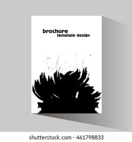 Vector  illustration brochure template design
Brochure blot the bottom of the inscription and shadow on gray background for design