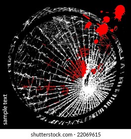 Vector illustration of broken glass