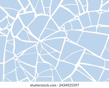 Vector illustration of broken ice