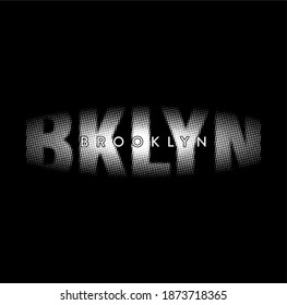 Vector illustration BROOKLYN Typography  t-shirt graphics  poster  banner  flyer  postcard