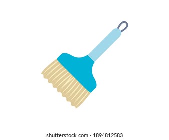Ilustración vectorial de una escoba. Herramienta de limpieza.