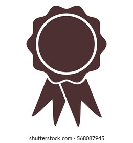 Vector Illustration of Brown Badge Icon
