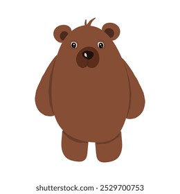 vector illustration of a brown bear. EPS 10